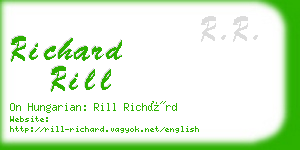 richard rill business card